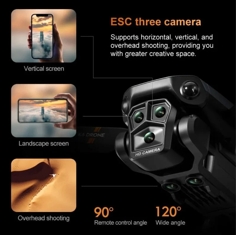 4K HD Kamera-Drohne – Perfekt für Reisen, Fotografie und Geschenke - Faltbar · Einfach zu fliegen · Lange Akkulaufzeit - Zeitlich begrenztes Angebot: 50% RABATT – Das perfekte Geschenk für Technik-Liebhaber!