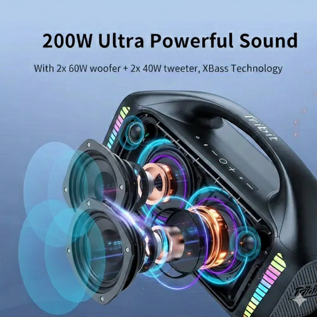 Tribt Stormbox Blast 200W Bluetooth-Lautsprecher: 55% RABATT + Gratis Versand – NUR HEUTE!